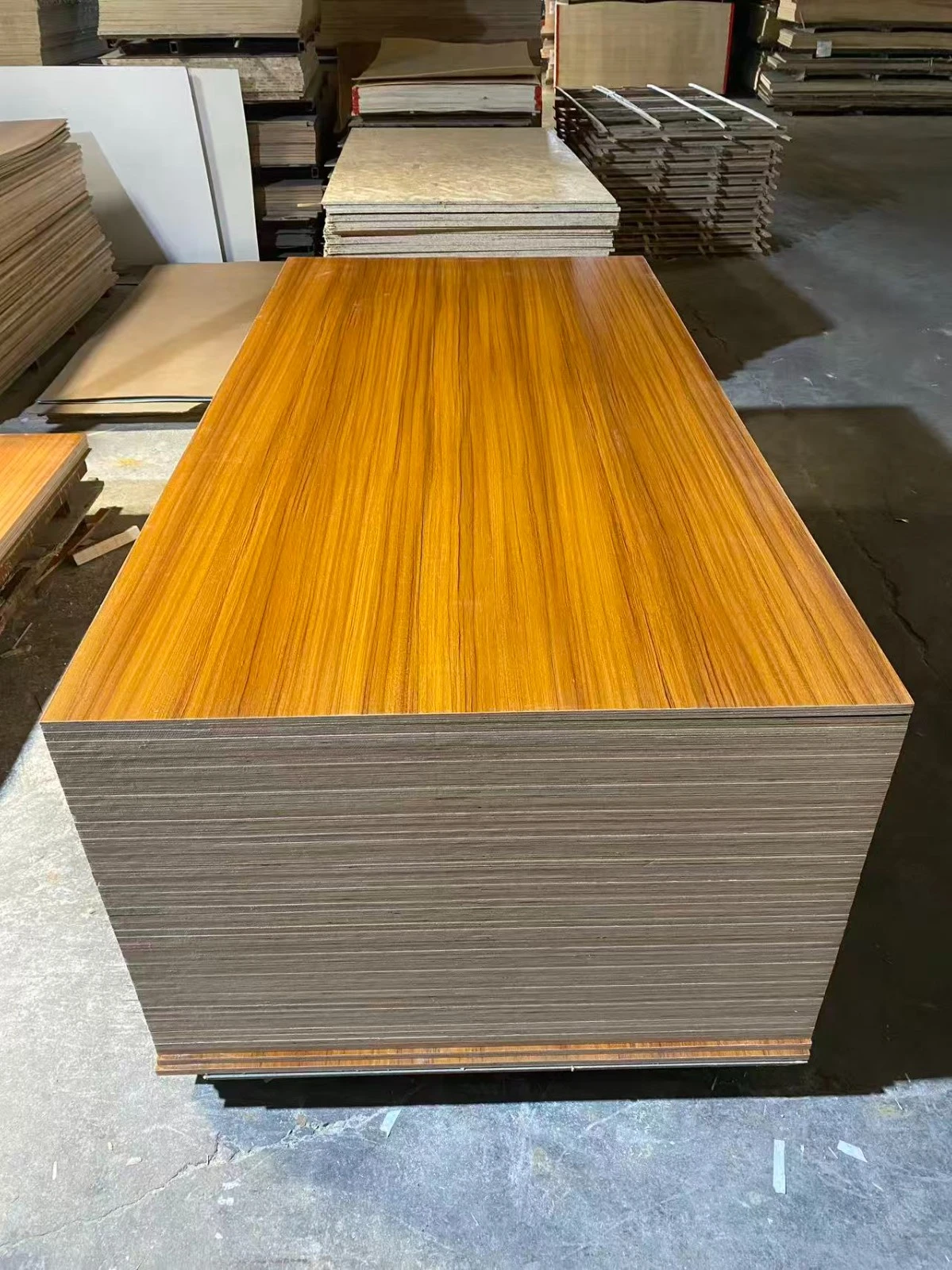 Melamine Board Plywood Eco-friendly For Furniture Cabinet
